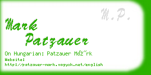 mark patzauer business card